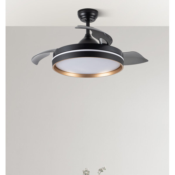 Ventilador Dc Nalon 72w Negro/oro 3aspas 109d 7200l 6vel 3000k,4500k,6000k Remoto+memoria+temporizador - Image 4