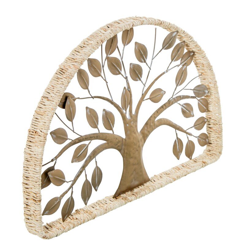 Adorno Pared Metal 61x41cm Árbol Dorado 61x6x41cm - Image 2