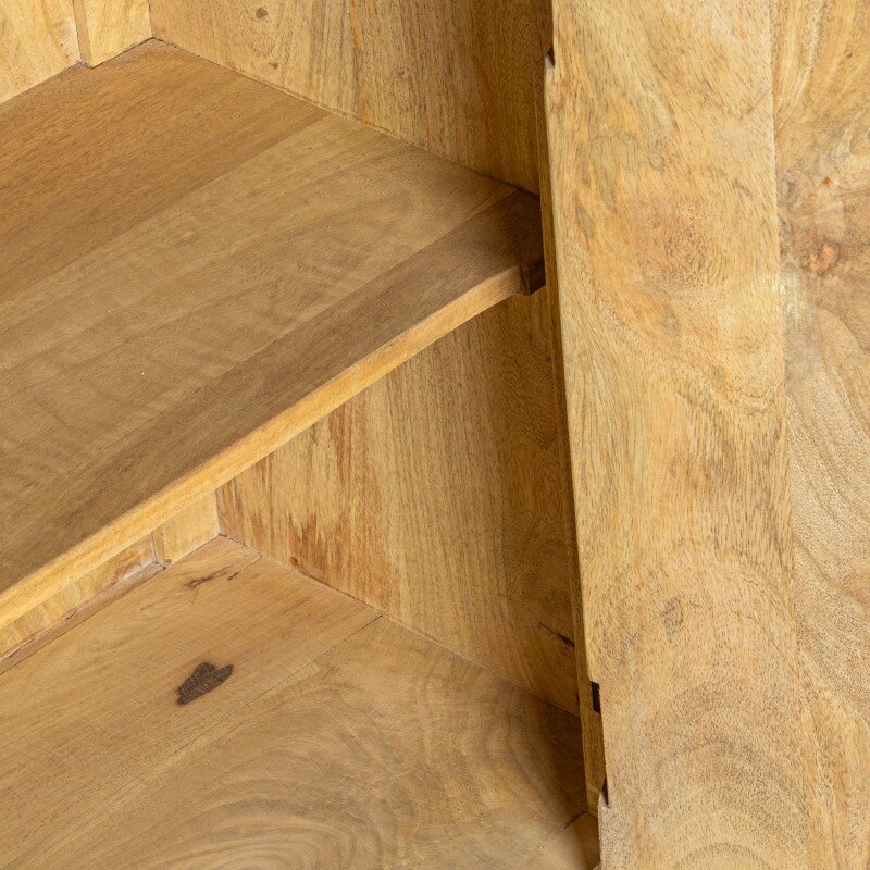 Aparador Madera Mango Decorado C/4 Puertas 180x40x90cm - Image 6