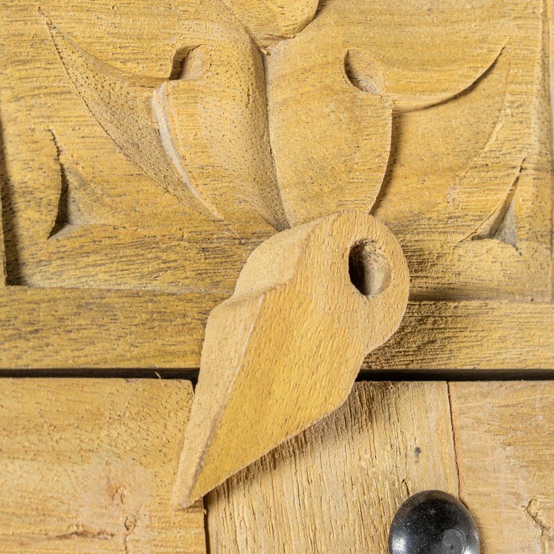 Armario Madera Mango Decorado C/2 Puertas 100x40x180cm - Image 5