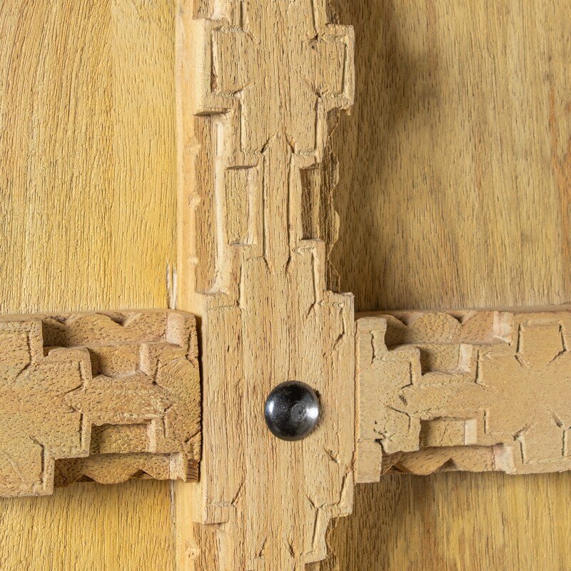 Armario Madera Mango Decorado C/2 Puertas 100x40x180cm - Image 6