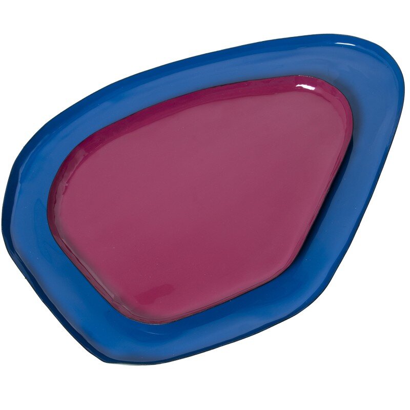 Bandeja Metal Esmaltado Azul 41x32x2cm - Image 5