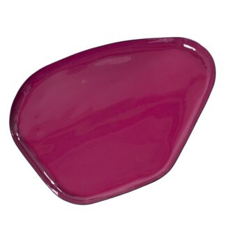 Bandeja Metal Esmaltado Rosa Oscuro 31x23x2cm