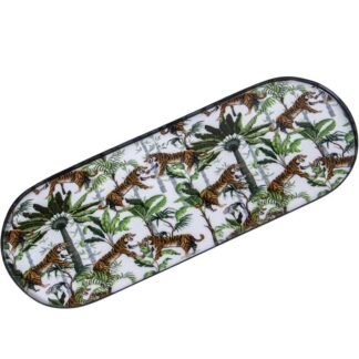 Bandeja Metal Esmaltado Tigres 41x15x1cm
