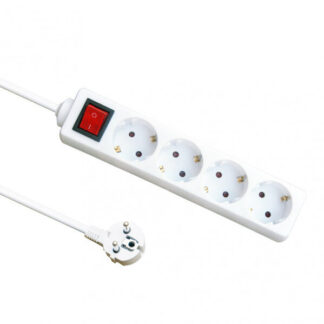 Base Multiple 4 Enchufes E Interruptor Cable 1,5m 3gx1,5mm De Cobre 3500w Max