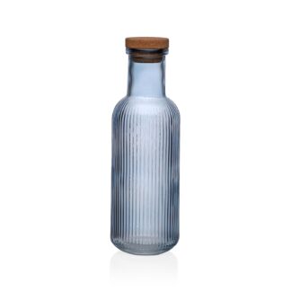 BOTELLA AZUL RAYAS 1000ML