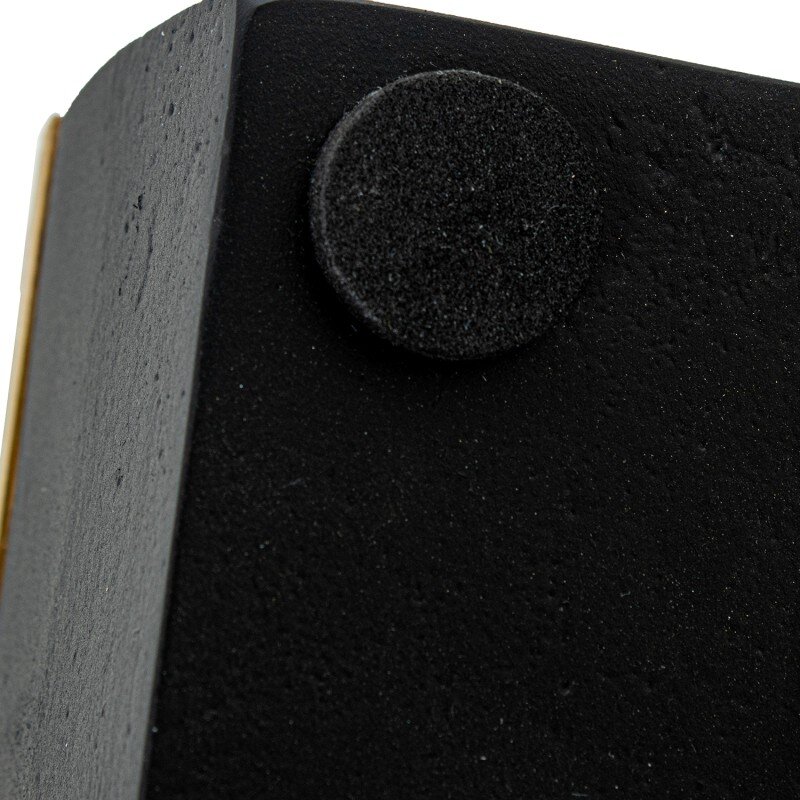Caja Cuadrada Aluminio Negro C/tapa Oro 12x12x9cm - Image 5
