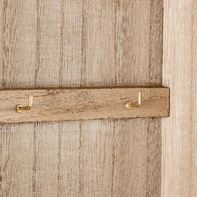 Caja Porta Llaves Madera Deco. Flores Amarilla/roja 20x5,5x26cm - Image 8