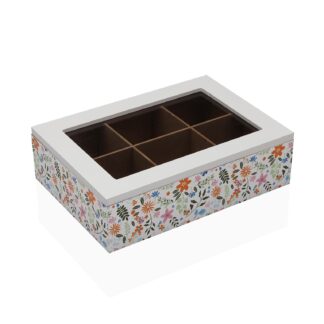 CAJA TE MADERA FLOWERS