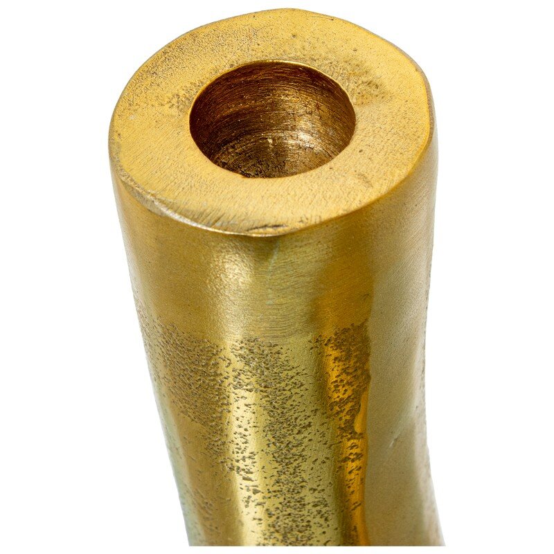 Candelabro 2 Brazos Aluminio Oro C/base Negra 21x8x20cm Para Velas Ø2,4cm - Image 4