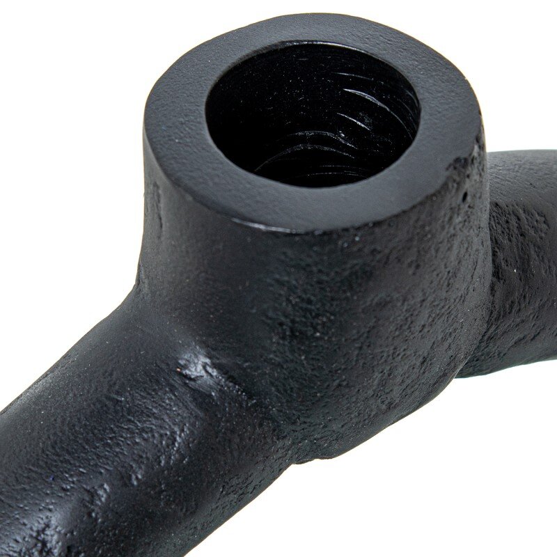 Candelabro Aro Aluminio Negro 22x8x24cm Para Velas Ø2cm - Image 3