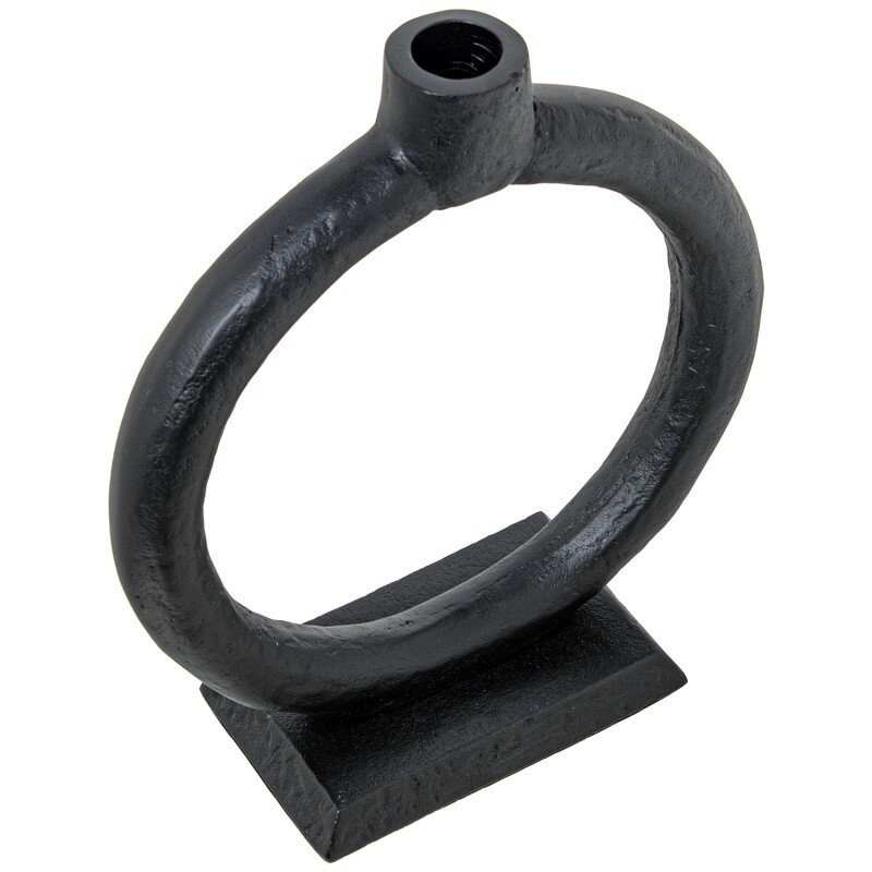 Candelabro Aro Aluminio Negro 22x8x24cm Para Velas Ø2cm - Image 5