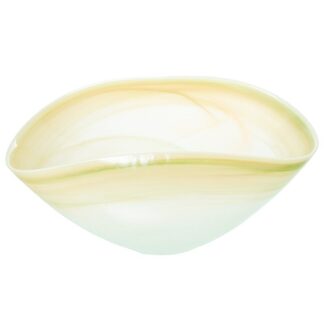 Centro Cristal Crema 28x14x12cm