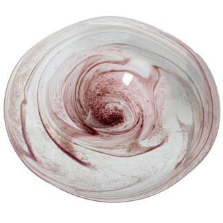 Centro Cristal Rosa Tierra Ø40x7cm