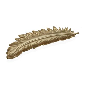 CENTRO DE MESA PLUMA ORO
