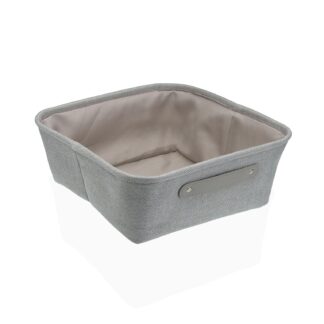 CESTA CUADRADA GRIS CLARO