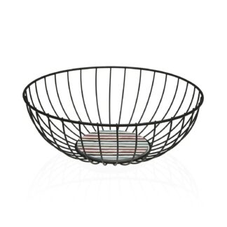 CESTA METALICA NEGRA LIGNE