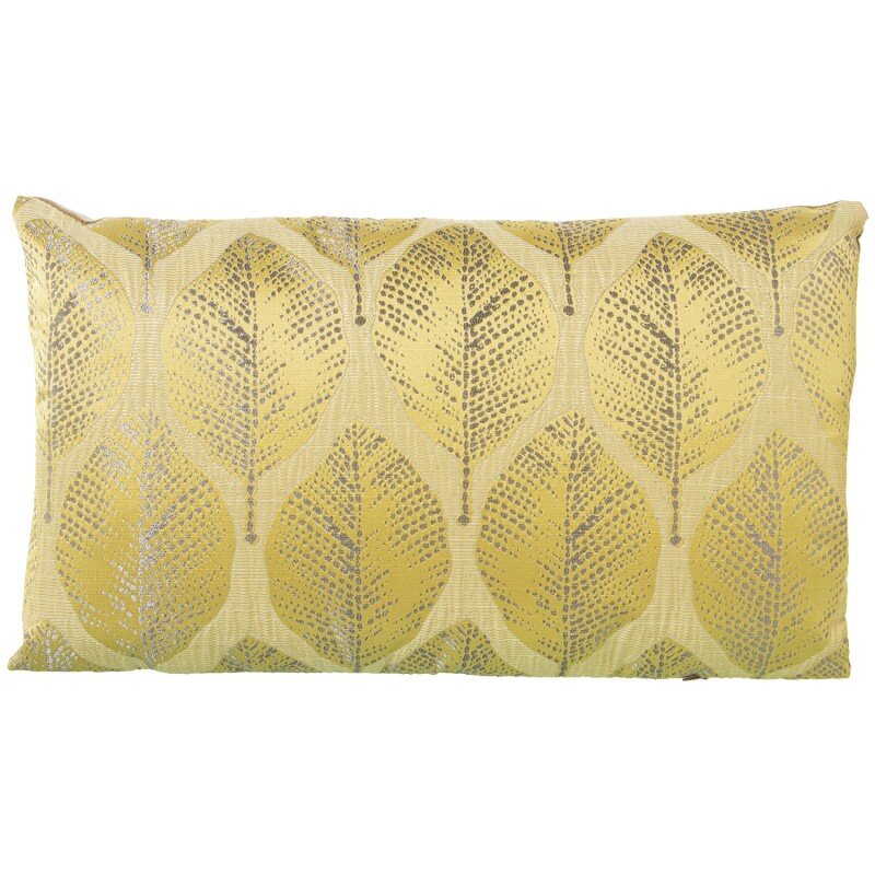 Cojín 30x50cm Poliéster Amarillo C/cremallera 30x50cm