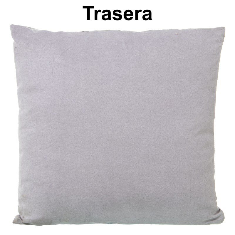 Cojín 43x43cm Poliéster Azulc/cremallera 43x43cm - Image 2