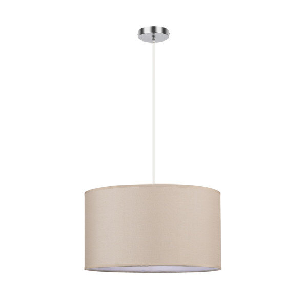 Colgante Chanza 2xe27 Cromo/beis Regx40x40 Cm