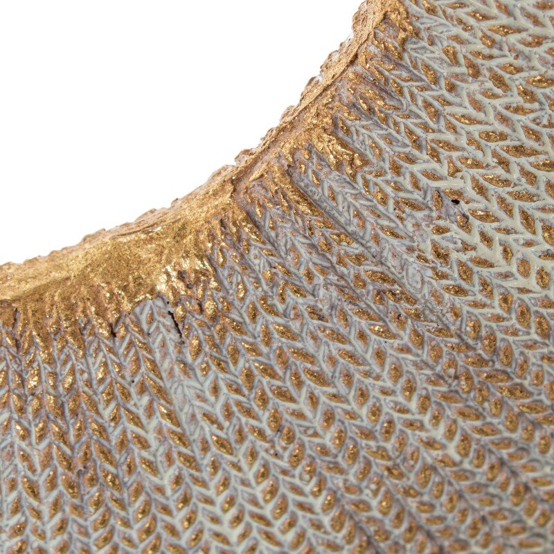 Decoración Sobremesa 23425 Aro Resina Dorada C/flecos 37x8x41cm - Image 6