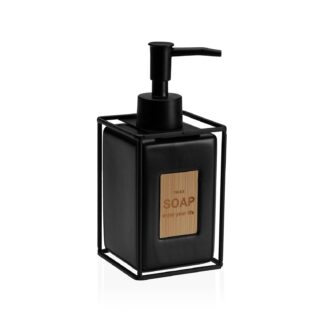 DISPENSADOR NEGRO BORDE METAL NEGRO