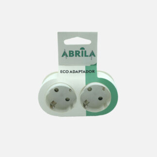 Eco Adaptador 2tomas Blister Mod6 2p+e 16a 230v Blanco Protecc. Infantil 5x10x8cm