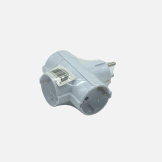 Eco Adaptador 3tomas Retract.mod4 2p+e 16a 230v Blanco  Ptotecc. Infantil 4x8,5x10cm