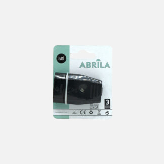 Eco Base Aerea Blister Mod3 2p+e 10a 230v Negra 2x4x6cm