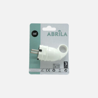 Eco Clavija Blister Mod6 2p+e 16a 230v Blanca 4,5x3,5x10cm C/anilla Tirador