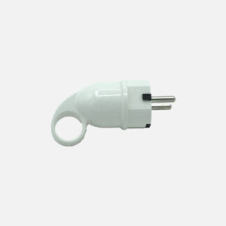 Eco Clavija Retractil Mod6 2p+e 16a 230v Blanca 4,5x3,5x10cm C/anilla Tirador