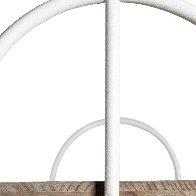 Estantería 4 Baldas Madera Metal Blanco 100x30x170cm - Image 5