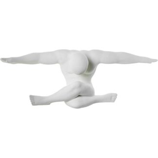 Figura Cerámica Atleta Blanco 74x26x26cm