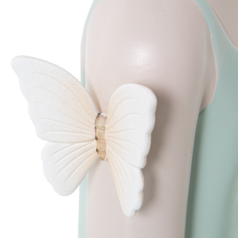 Figura Resina 27cm Torso Chica C/mariposas Camiseta Verde 14x12x27cm - Image 5
