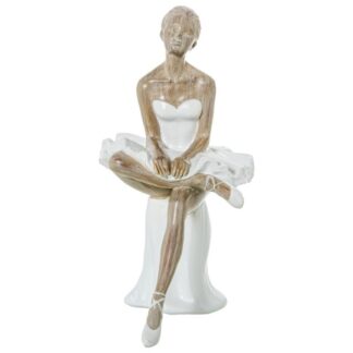 Figura Resina Bailarina 15x22x28cm