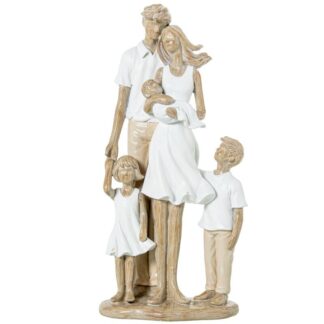 Figura Resina Familia 11x7x25cm