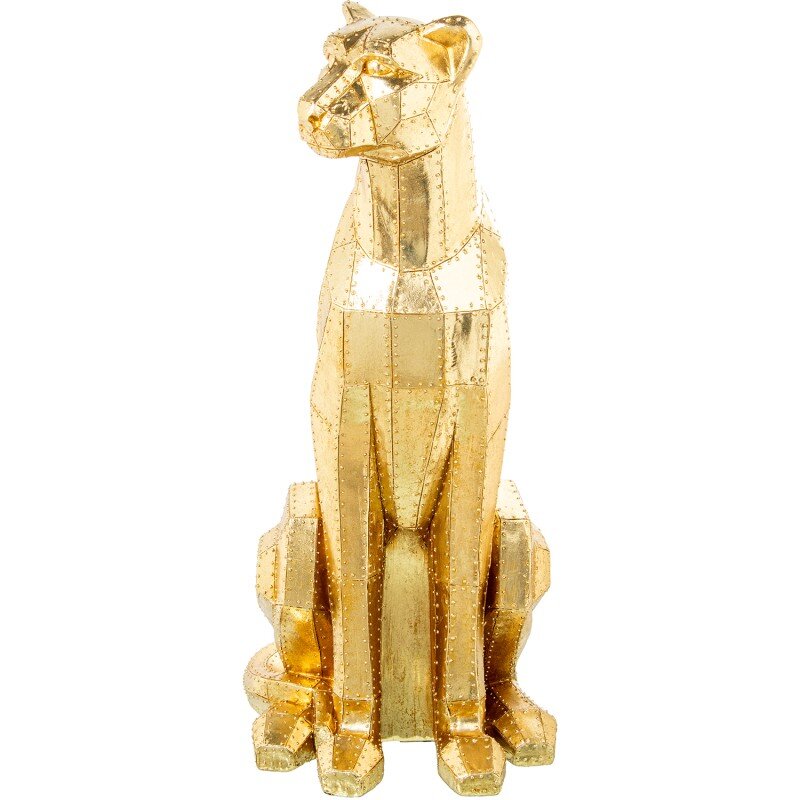 Figura Resina Leopardo Dorado 47x36x81cm - Image 2