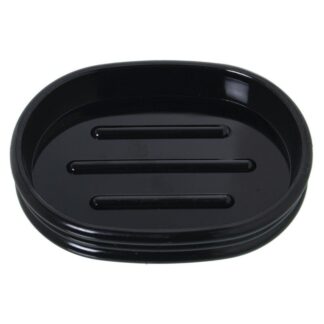 Jabonera Acrilica Negro Ø12x9x2cm