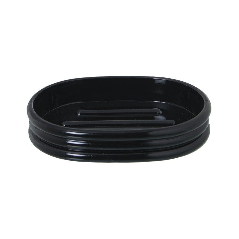 Jabonera Acrilica Negro Ø12x9x2cm - Image 2