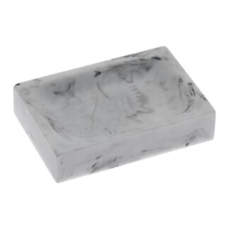 Jabonera Baño Acrílica Acabado Mármol 11x7,5x2,5cm