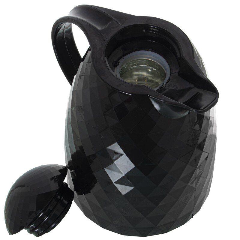 Jarra Termo Negra Polipropileno Vidrio 1l, Libre De Bpa 19x15x24cm - Image 2