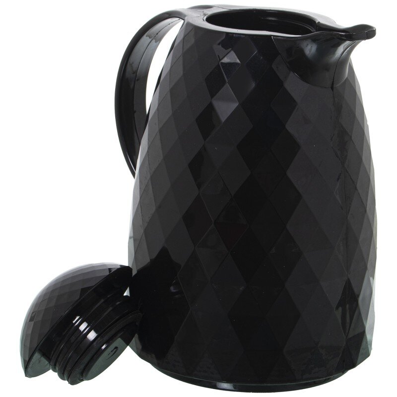 Jarra Termo Negra Polipropileno Vidrio 1l, Libre De Bpa 19x15x24cm - Image 4