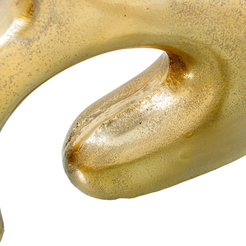 Jarrón Aluminio 31cm Oro Rugoso 34x8x31cm - Image 4