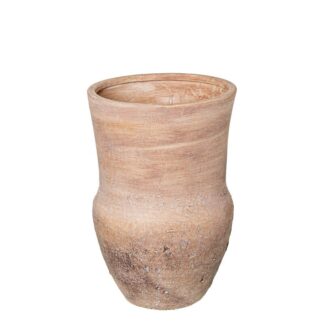 Jarrón Cerámica 31cm Marrón Rústico Ø21x31cm