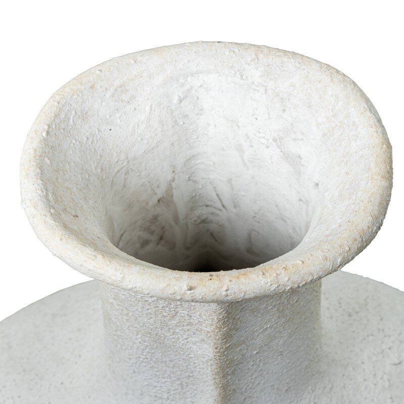 Jarrón Ceramica 36cm Blanco Rústico 26x20x36cm - Image 2