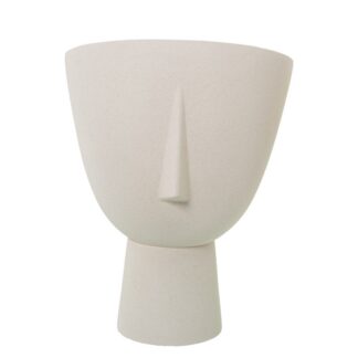 Jarrón Cerámica 38cm Rostro Beige Moteado Ø29x38cm Base:ø13,5cm