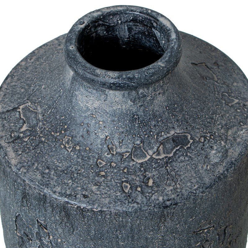 Jarrón Cerámica 42cm Gris Rústico Ø17x42cm - Image 2
