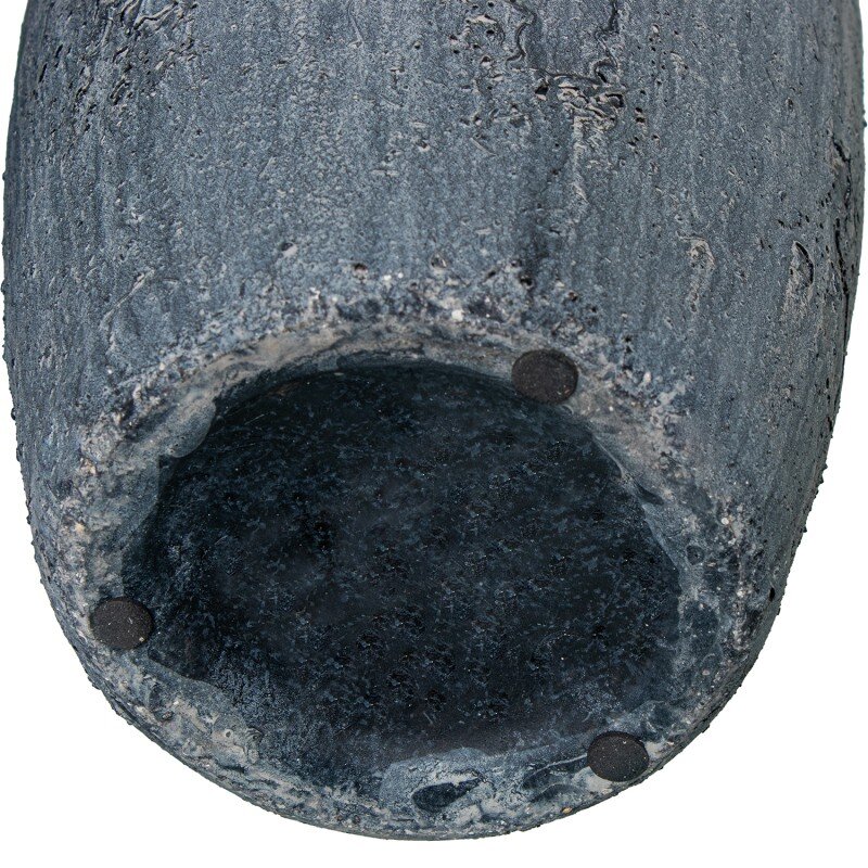 Jarrón Cerámica 42cm Gris Rústico Ø17x42cm - Image 5