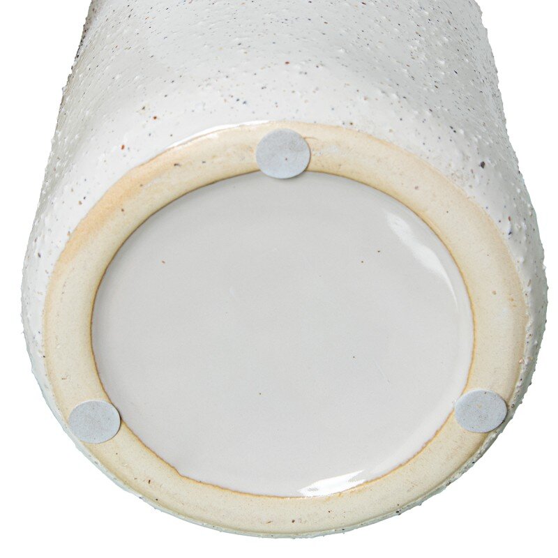 Jarrón Cerámica 50cm Blanco/crema Arena Ø19x50cm - Image 5
