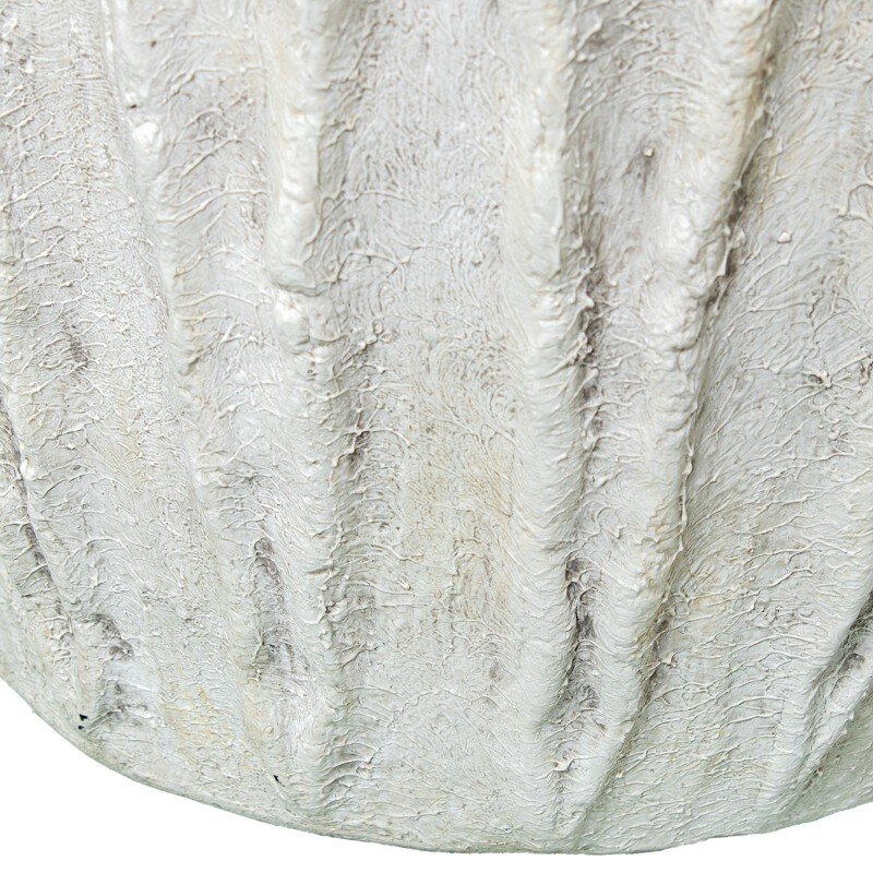 Jarrón Cerámica 50cm Gris Claro Rústico Ø28x50cm - Image 3